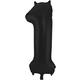 Foil Balloon Number 1 Black Metallic Matt - 86 cm