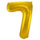 Foil Balloon Number 7 - Gold - 86 cm