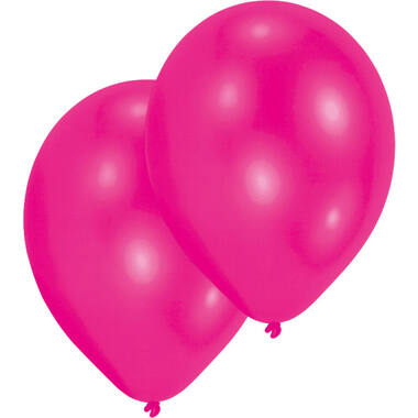 10 Latex Balloons Standard Hot Pink 27.5 cm / 11"
