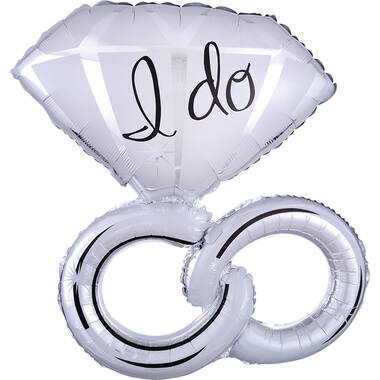 Foil Balloon – Shape – Wedding Rings – “I do” – 69 × 76 cm