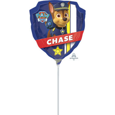 Foil Balloon - Mini Shape - Paw Patrol "CHASE" - 23 cm