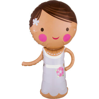 Foil Balloon – Shape – Lovely Bride – 48 x 101 cm