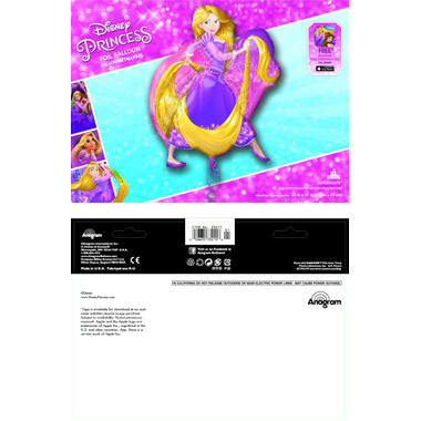 Foil Balloon - Shape - Rapunzel - 66 x 78 cm