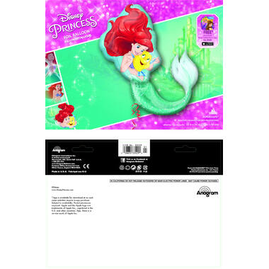 Foil Balloon - Shape - The Little Mermaid - 71 x 86 cm