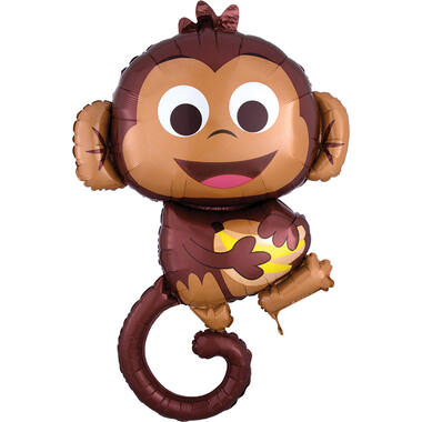Foil Balloon - Shape - Monkey - 63 x 91 cm