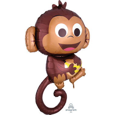 Foil Balloon - Shape - Monkey - 63 x 91 cm