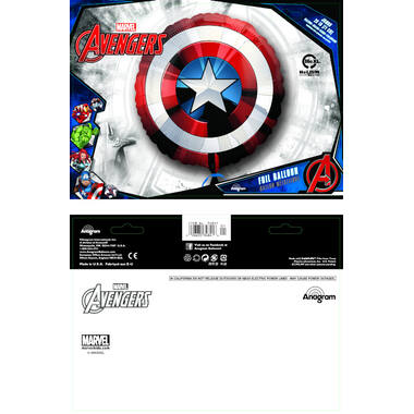 Foil Balloon - Avengers Shield - 71 x 71 cm