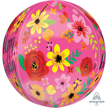 Orbz® - "Happy Birthday" - Pink - 38 x 40 cm