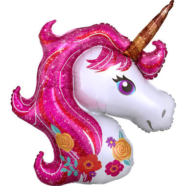 Foil Balloon - Shape - Unicorn - 83 x 73 cm