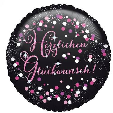 18in/45cm Herzl Glückwunsch Pink GER