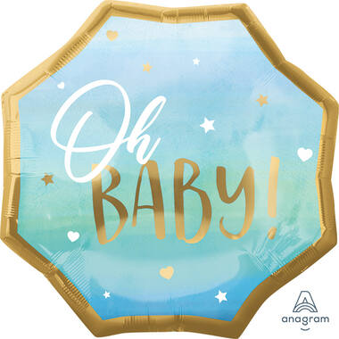 Shape Blue Baby Boy 55x55cm
