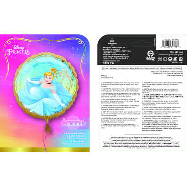 Foil Balloon - Cinderella - "Make your own magic" - 45 cm