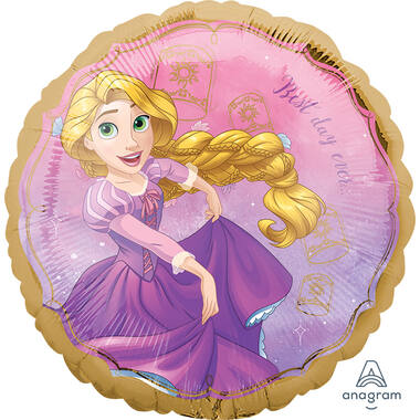 Foil Balloon - Rapunzel - "Best day ever" - 45 cm