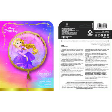 Foil Balloon - Rapunzel - "Best day ever" - 45 cm