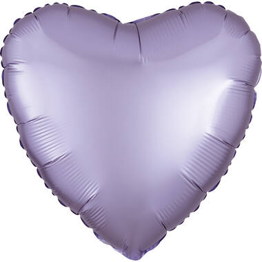 Foil Balloon - Shape - Heart - Pastel Lilac - Satin Luxe - 45 cm