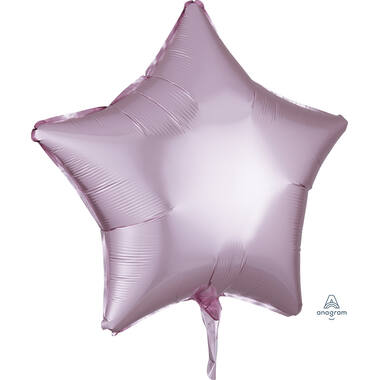 Foil Balloon - Shape - Star - Pastel Pink - Satin Luxe- 45 cm