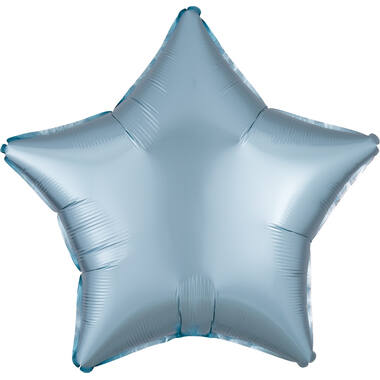 Foil Balloon - Shape - Star - Pastel Blue - Satin Luxe - 45 cm