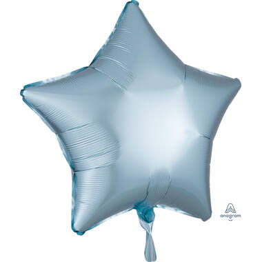 Foil Balloon - Shape - Star - Pastel Blue - Satin Luxe - 45 cm