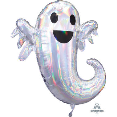 Foil Balloon - Ghost - Holographic Iridescent