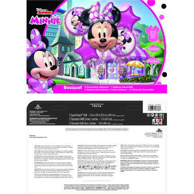 Foil Balloon Bouquet - Minnie Mouse Forever - 5 pieces