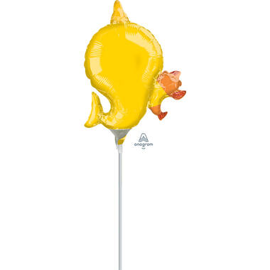 Foil Balloon - Mini Shape - Baby Shark - Yellow - 23 cm