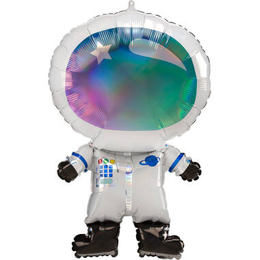 Foil Balloon - Shape - Astronaut - Holographic Iridescent - 50 x 76 cm