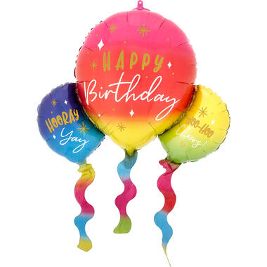 Shape Birthday Fun Balloons 66x91cm