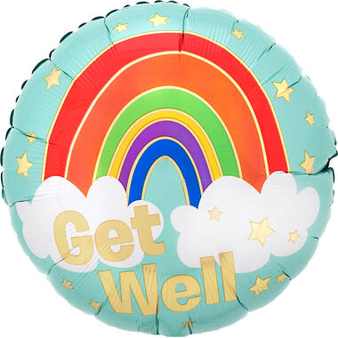 18in/45cm Get Well Golden Rainbow