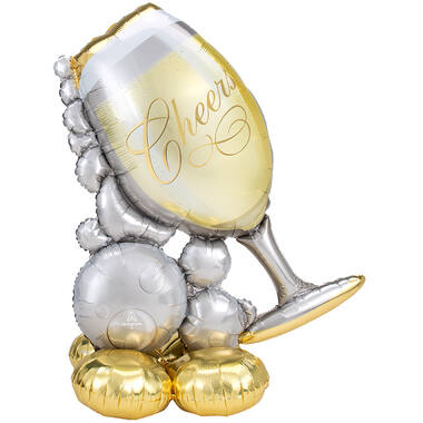 AirLoonz® – Bubbly Wine Glass – "Cheers" – 104 x 129 cm