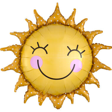 Foil Balloon - Shape - Sun - Yellow - 74 x 71 cm