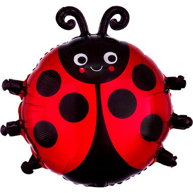 Foil Balloon - Shape - Happy Ladybug - 45 x 48 cm