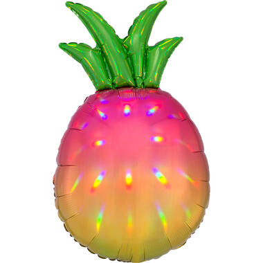 Foil Balloon - Shape - Pineapple - Iridescent - 43 x 78 cm