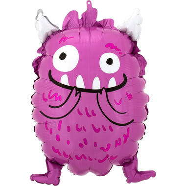 Foil Balloon - Shape - Little Monster - Purple - 45 cm