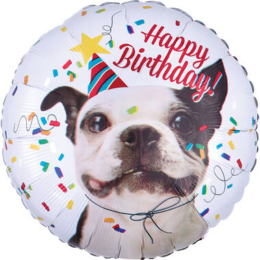 Foil Balloon - "Happy Birthday" Dog - 45 cm