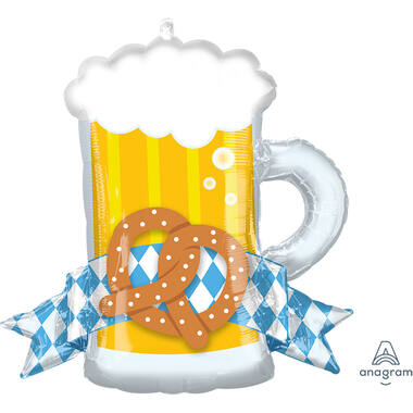 Foil Balloon - Beer Mug Oktober Beer Festival - 66 x 63 cm