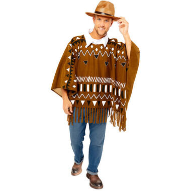 Adult Costume Western Poncho Size One Size