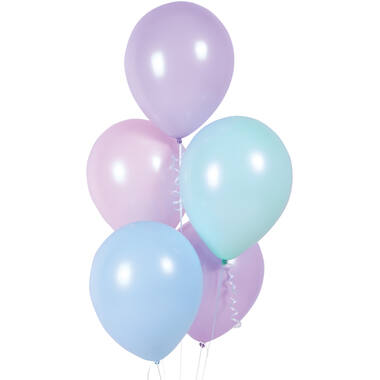 10 Latex Balloons Macaron assorted 27.5 cm / 11"