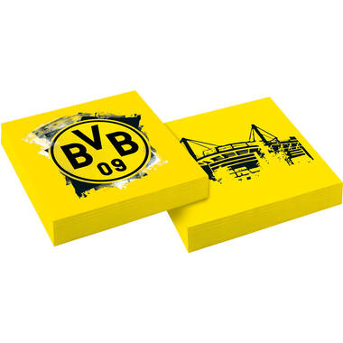 20 Napkins BVB Dortmund 33 x 33 cm