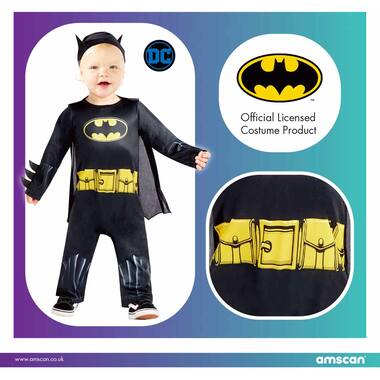 Child Costume Black Batman 18-24 mths