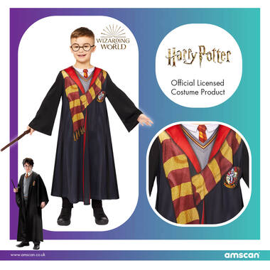 Child Costume Harry Potter Dlx Kit Age 10-12 Years