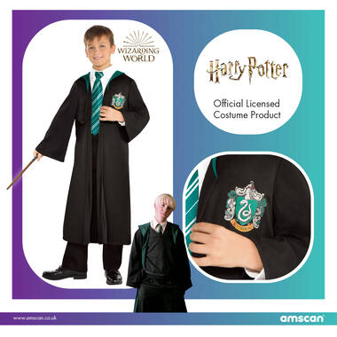 Child Costume Slytherin Schoolrobe Age 6-8 Years