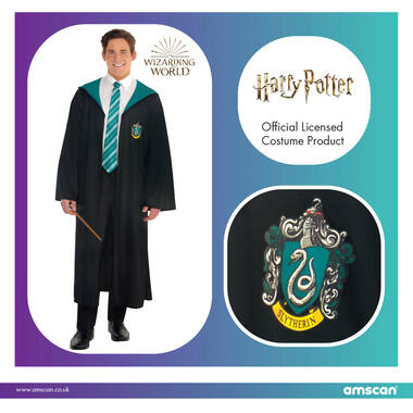 Adult Costume Slytherin       Schoolrobe Size Standard