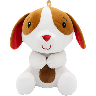 2-in-1 plush toy balloon weight dog with loop, 21cm, 170g