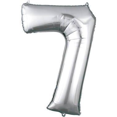 34in/86cm Number 7 Silver