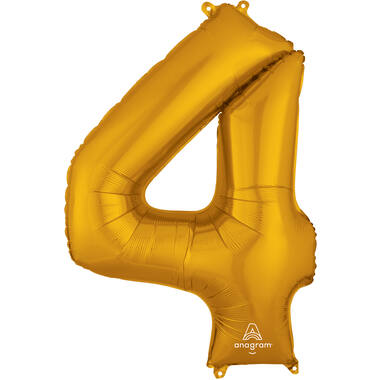 34in/86cm Number 4 Gold