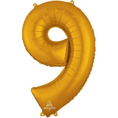 34in/86cm Number 9 Gold