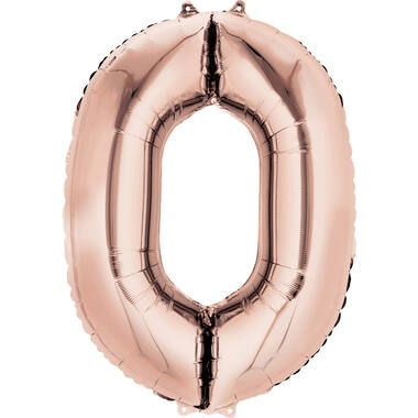 34in/86cm Number 0 Rose Gold