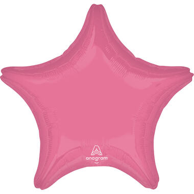 Foil Balloon - Shape Star - Vibrant Pink - 48 cm