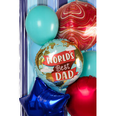 Foil Balloon - "WORLD'S Best DAD" - 45 cm