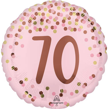 Foil Balloon - Pretty Pink "70" - Pink - 45 cm
